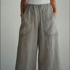 NEW Women’s casual linen cotton pull on pant.